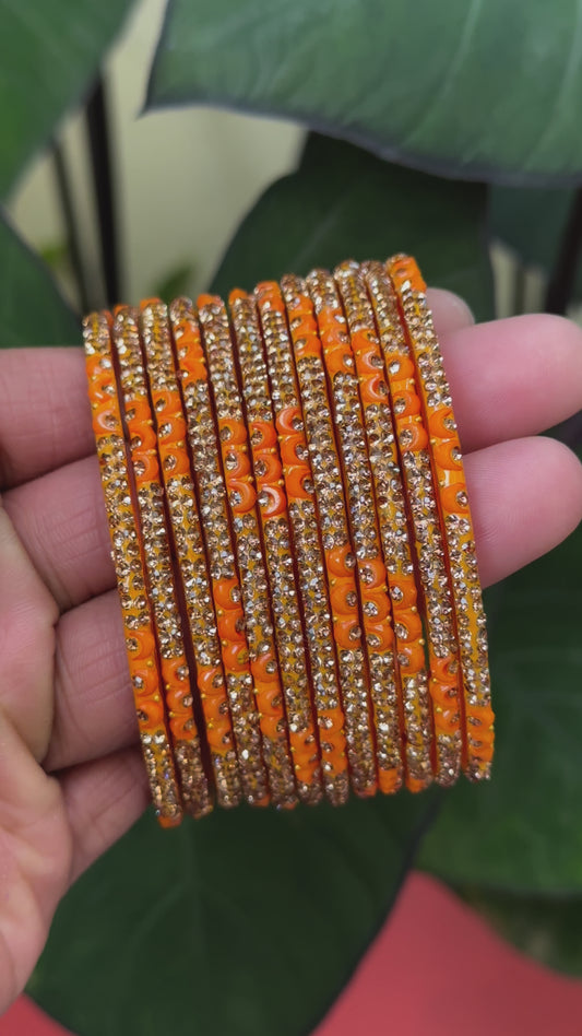 Stone Glass Bangles