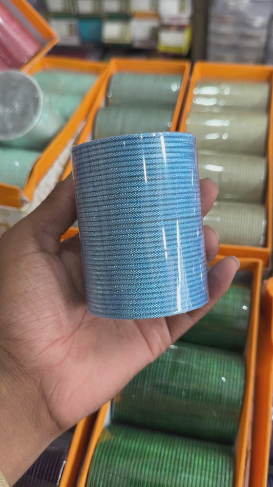 Metal shine matte bangles