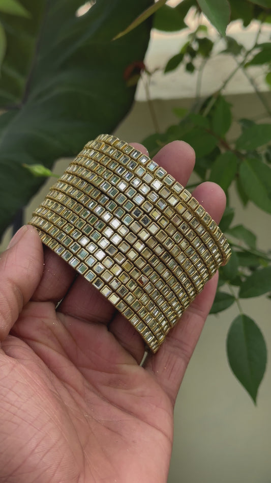 Kundan Glass Bangles