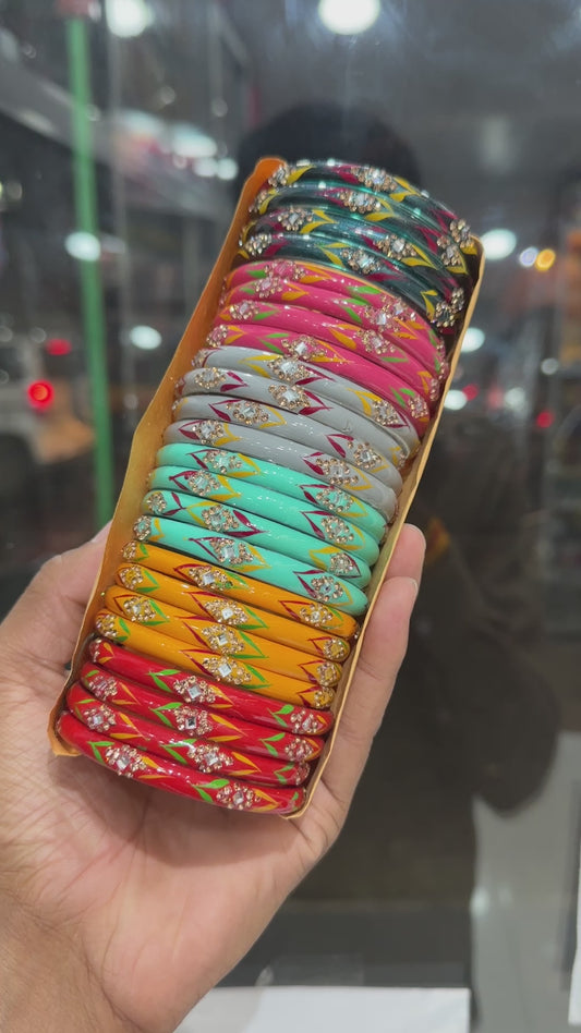 Glass Bangles combo