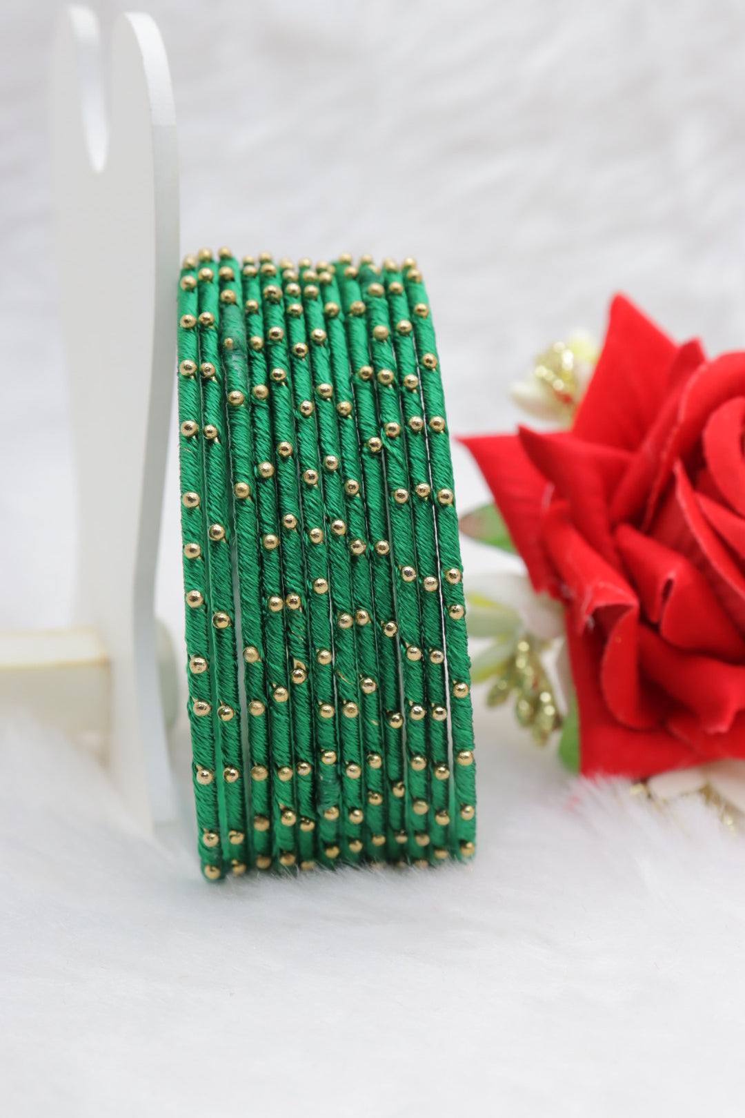 Thread Metal Bangles