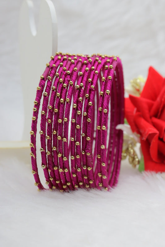Thread Metal Bangles