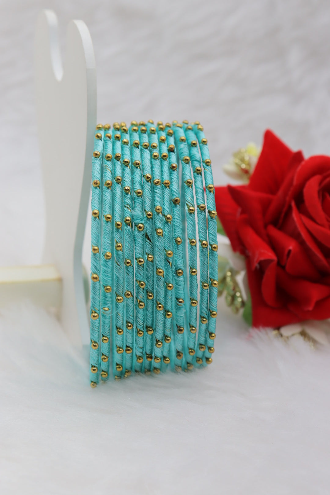 Thread Metal Bangles