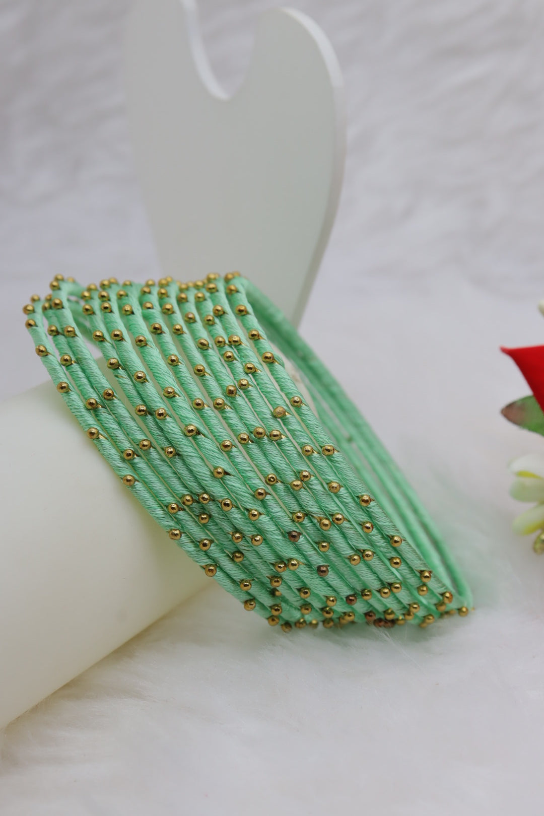 Thread Metal Bangles