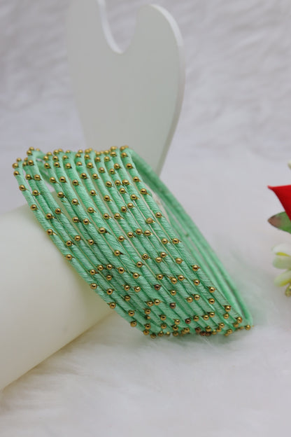 Thread Metal Bangles