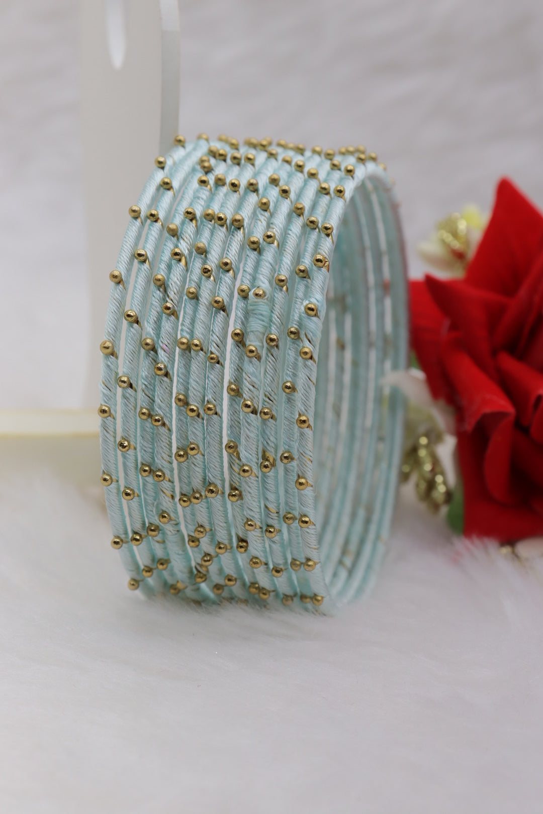 Thread Metal Bangles