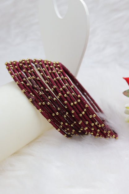 Thread Metal Bangles